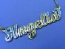 PERSONALIZED 14K GOLD PLATED  NAME PLATE CHAIN NECKLACE * Any name up to 9 lette