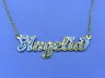 PERSONALIZED 14K GOLD PLATED  NAME PLATE CHAIN NECKLACE * Any name up to 9 lette