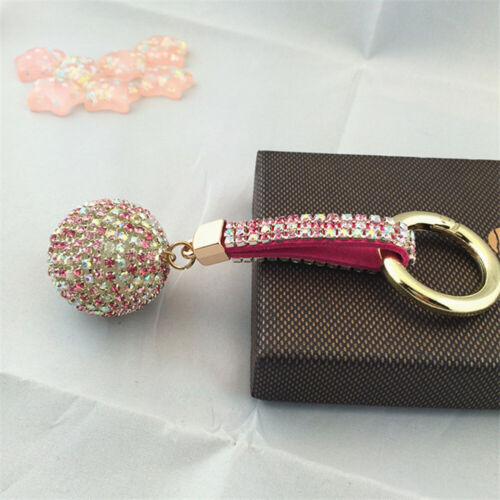 Handbag Charm Keyring Diamante Rhinestone Charm Bling Silver Keyring Pendant New