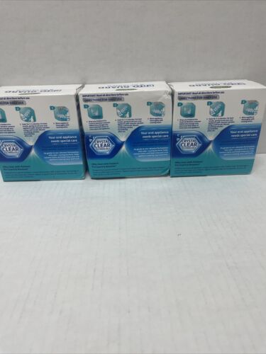 3 Pack/120 Tablets-Polident Pro Guard & Retainer Antibacterial Daily Cleanser