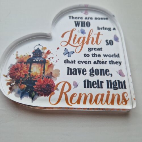 There Are Some Who Bring A Light So Great Loss Acrylic Plaque Ornament Sentimen