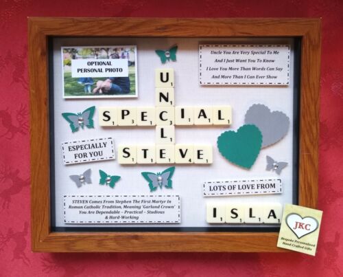 UNCLE GIFT Picture Frame Personalised Keepsake BIRTHDAY CHRISTMAS Plaque