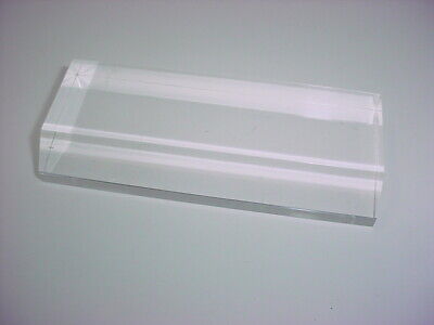 Acrylic Crystal Clear Award Plaque Gloss Finish Base Stand 2 x 5 "