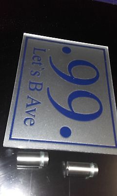 HOUSE NUMBER SIGNS / WALL PLAQUES - PERSPEX