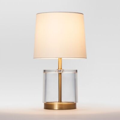 Modern Acrylic Accent Lamp (Includes LED Light Bulb) Brass - Project 62