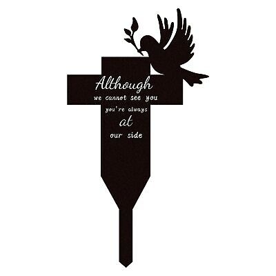 Memorial Remembrance Plaque Stake Acrylic Grave Marker for Cemetery Waterproo...