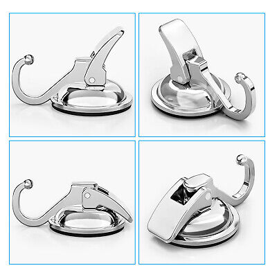 2PCS Heavy Duty Strong Suction Cup Hooks Waterproof Wall Hanger Kitchen Bathroom