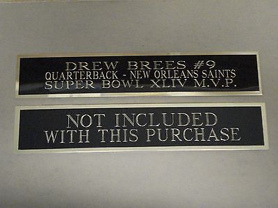 Josh Allen Bills Nameplate For A Football Mini Helmet Display Case 1.5" X 6"