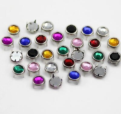 Medium Assorted Colors Bedazzler Rhinestones - 100 PCS