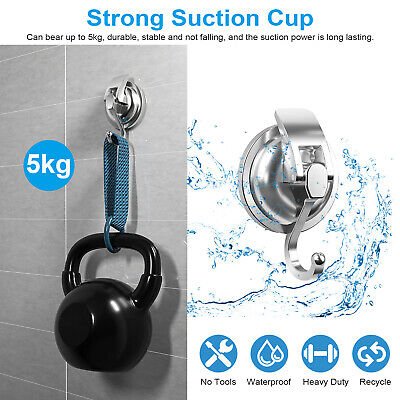 2PCS Heavy Duty Strong Suction Cup Hooks Waterproof Wall Hanger Kitchen Bathroom