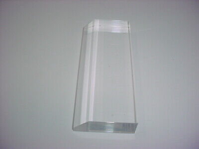 Acrylic Crystal Clear Award Plaque Gloss Finish Base Stand 2 x 5 "