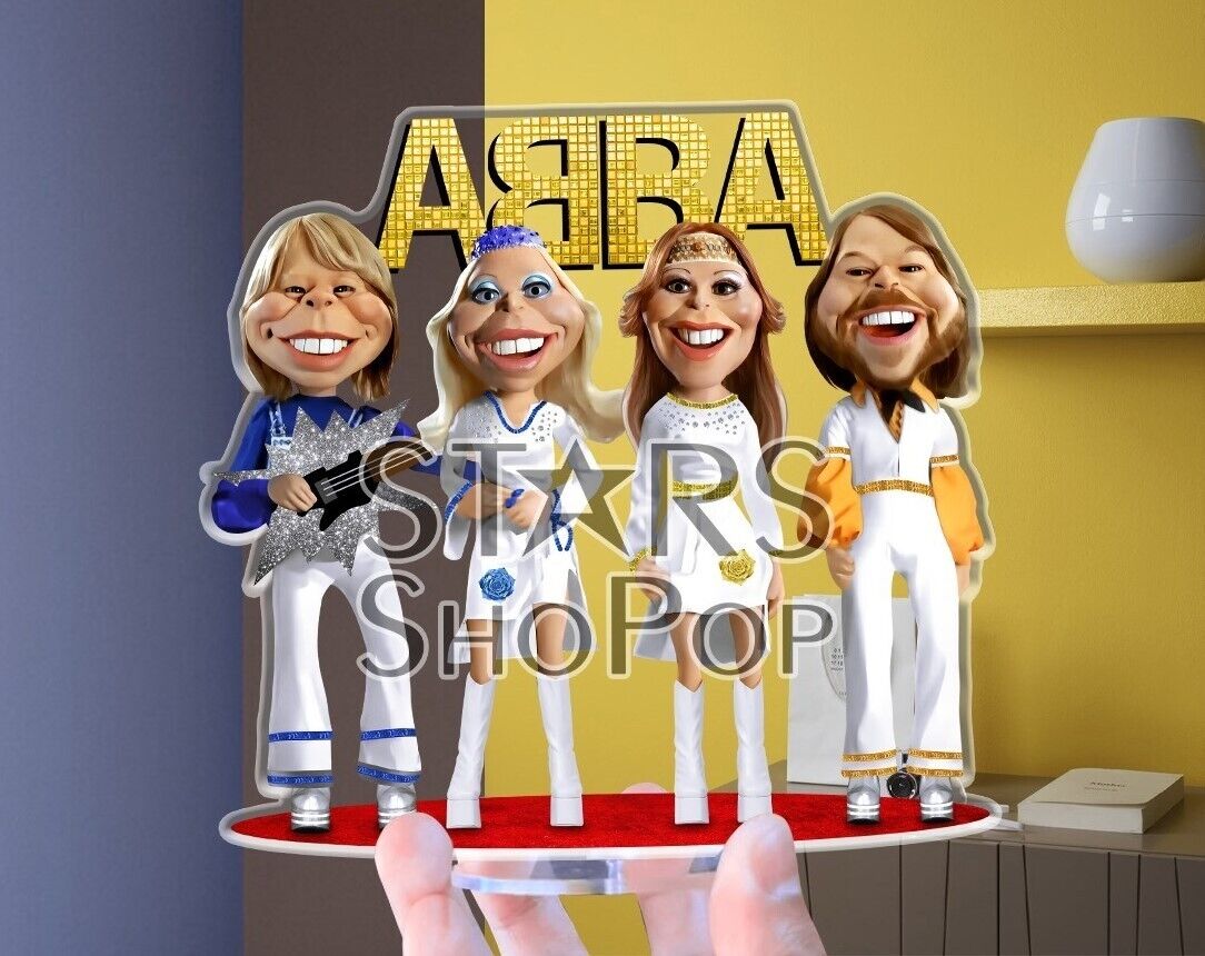 ABBA Figure, Standee, Doll, Merch, Gift # CD Vinyl tShirt Signature Photo Poster