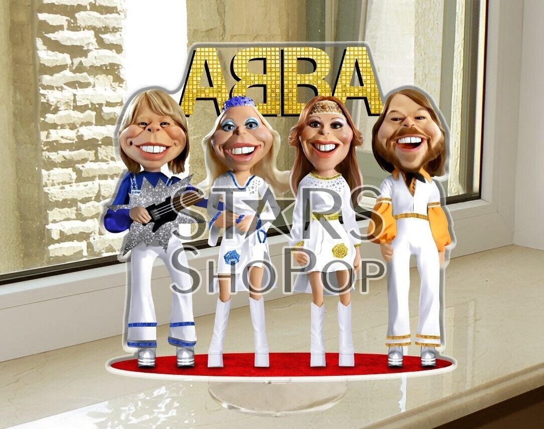 ABBA Figure, Standee, Doll, Merch, Gift # CD Vinyl tShirt Signature Photo Poster