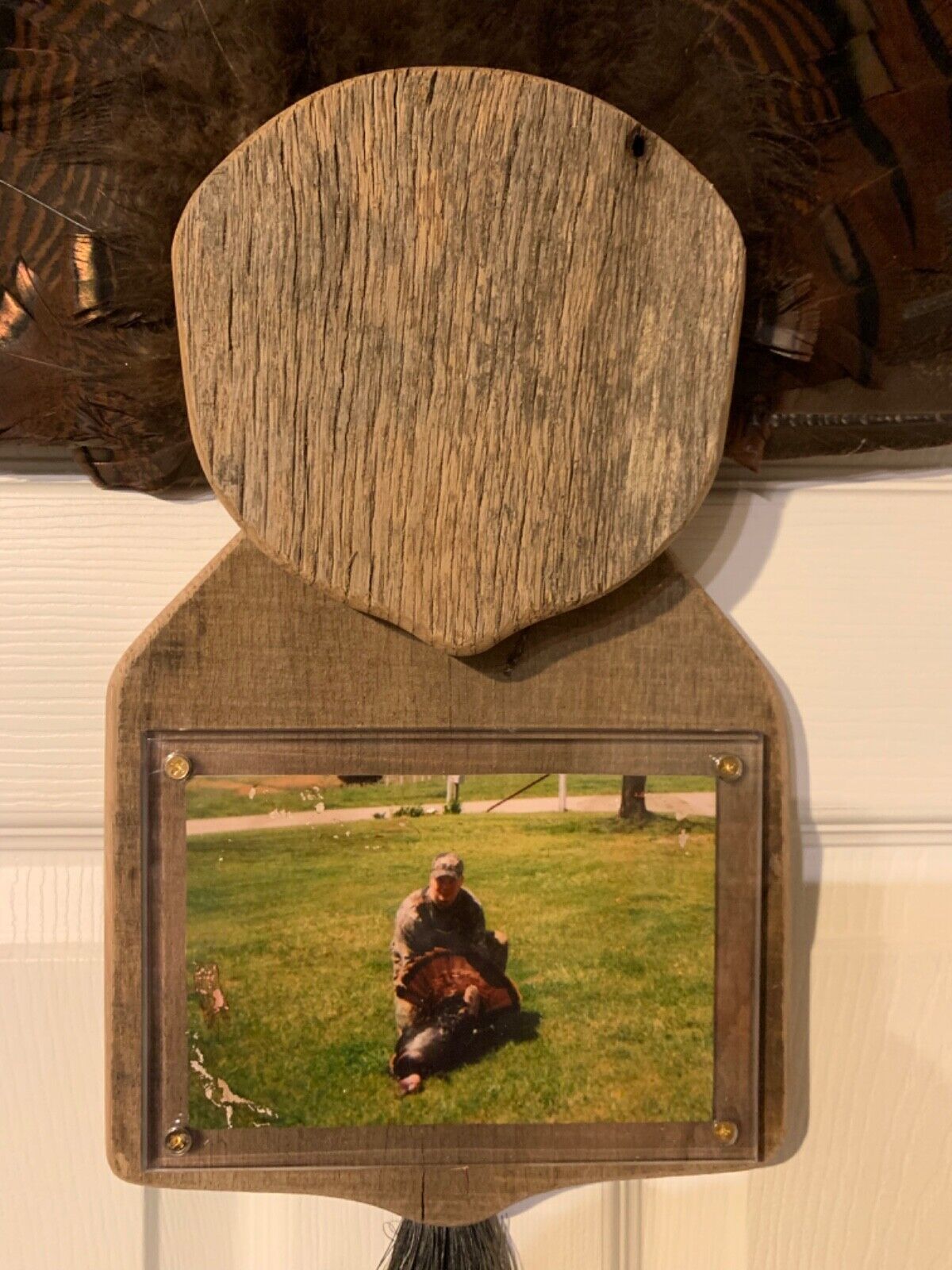 Wild Turkey Photo Mounting Plaque DIY Kit Fan Beard