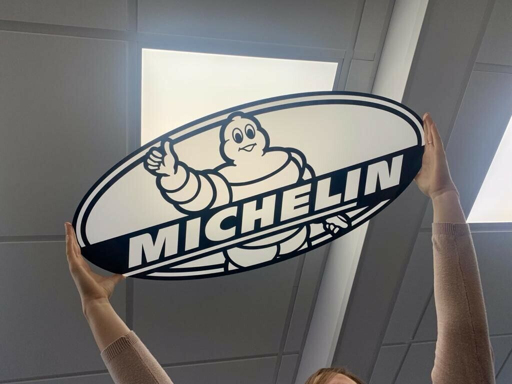 Michelin Man garage wall man cave sign can be illuminated E18L