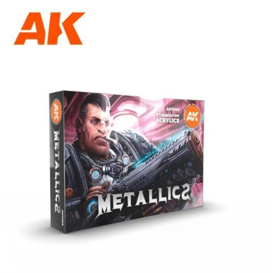 AK Interactive: Metallic Colors - Paint Set - AK11608