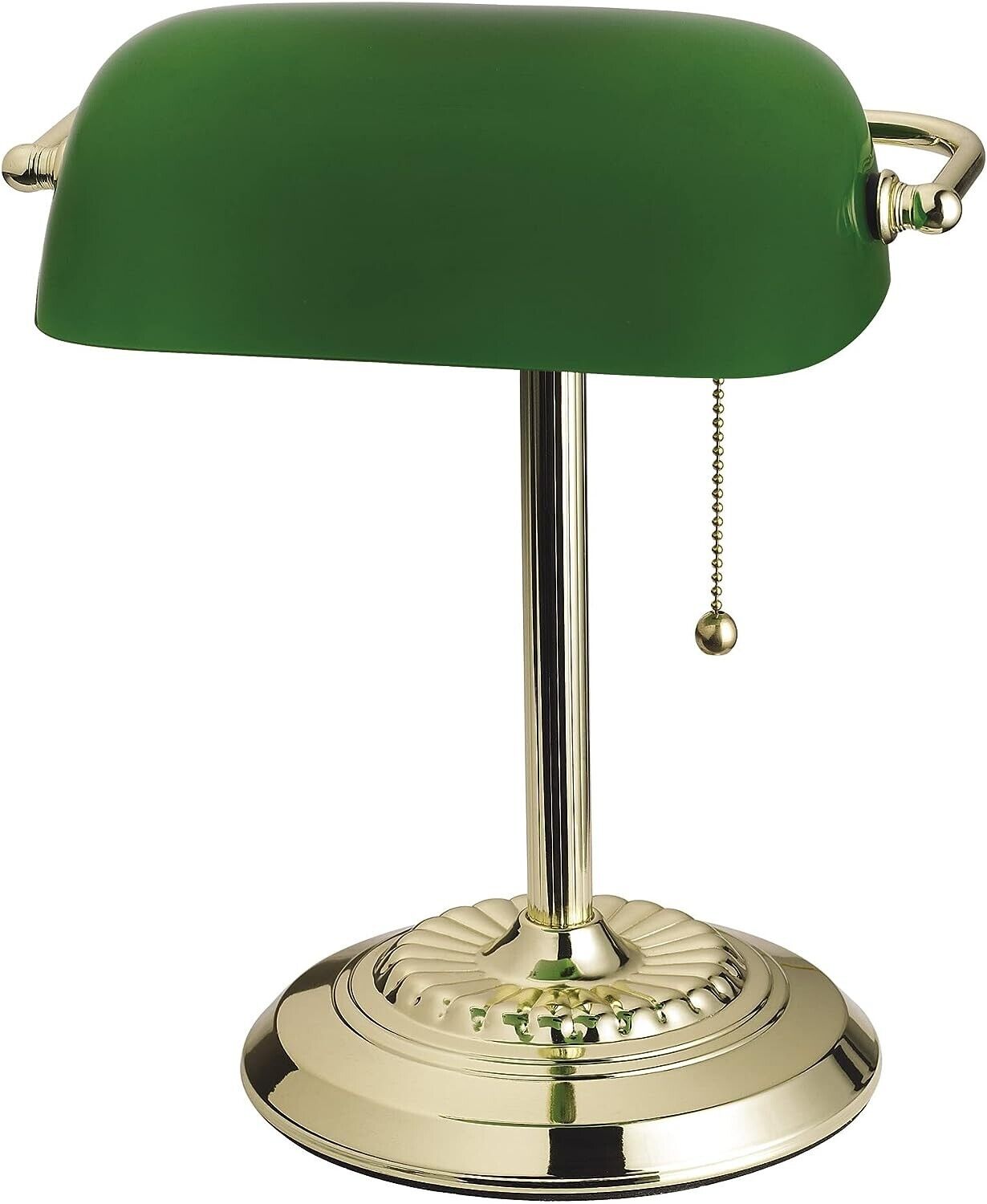 Traditional Desk Lamp, Green, Smart Home Capable for Home Office, Dorm, Apartmen