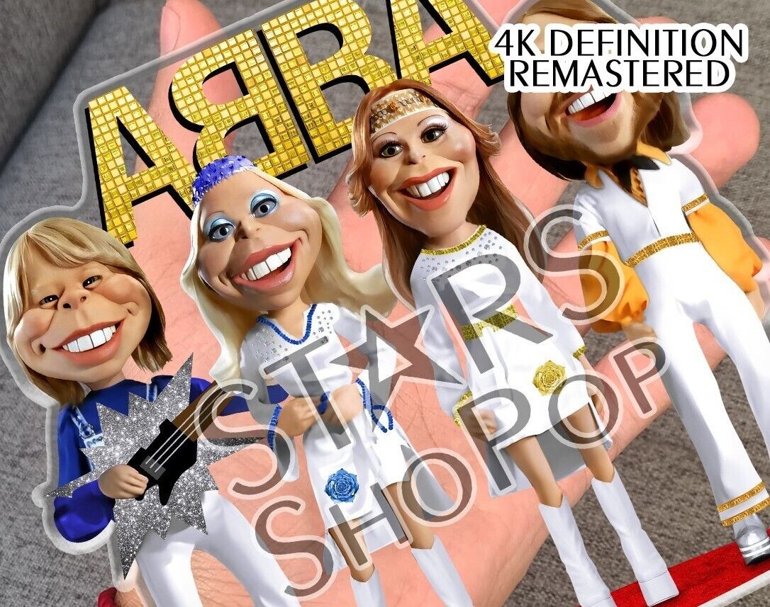 ABBA Figure, Standee, Doll, Merch, Gift # CD Vinyl tShirt Signature Photo Poster