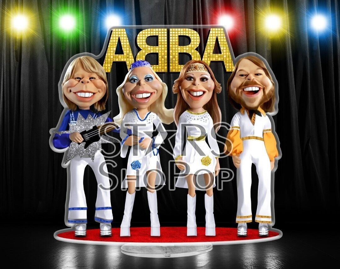 ABBA Figure, Standee, Doll, Merch, Gift # CD Vinyl tShirt Signature Photo Poster