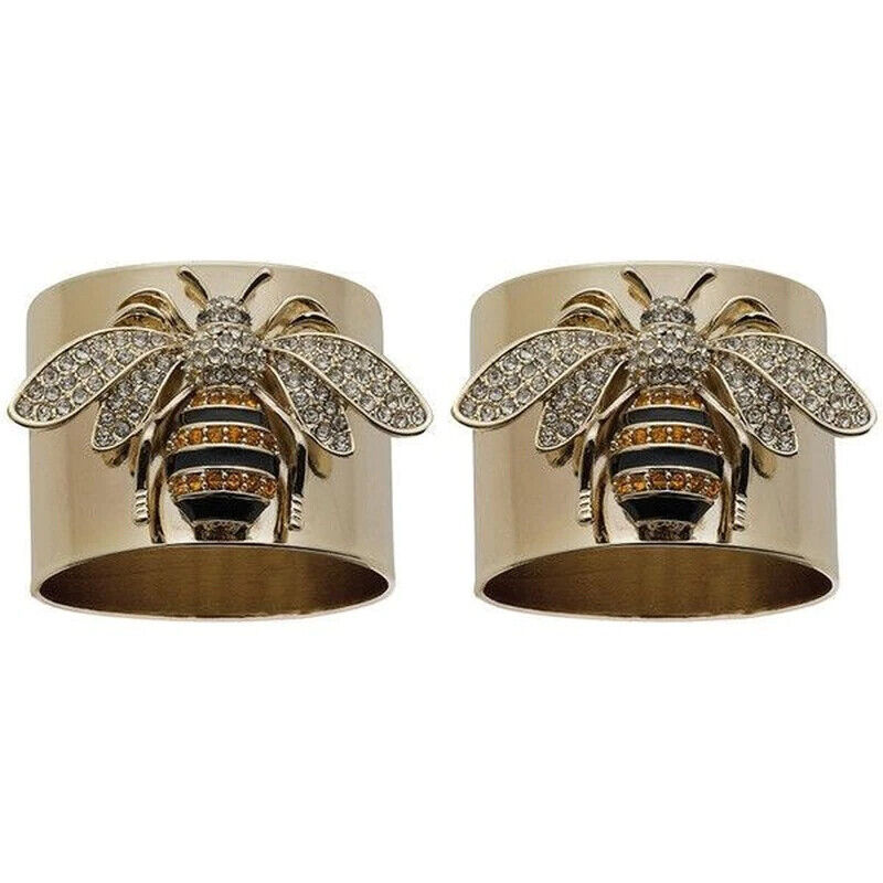 Women's Fashion Jewelry Gold Bumble Bee Cubic Zirconia Ring 390