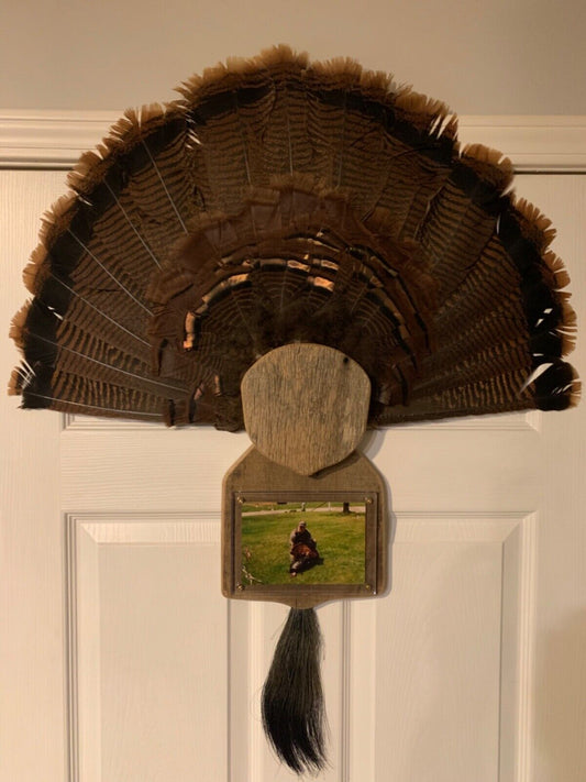 Wild Turkey Photo Mounting Plaque DIY Kit Fan Beard