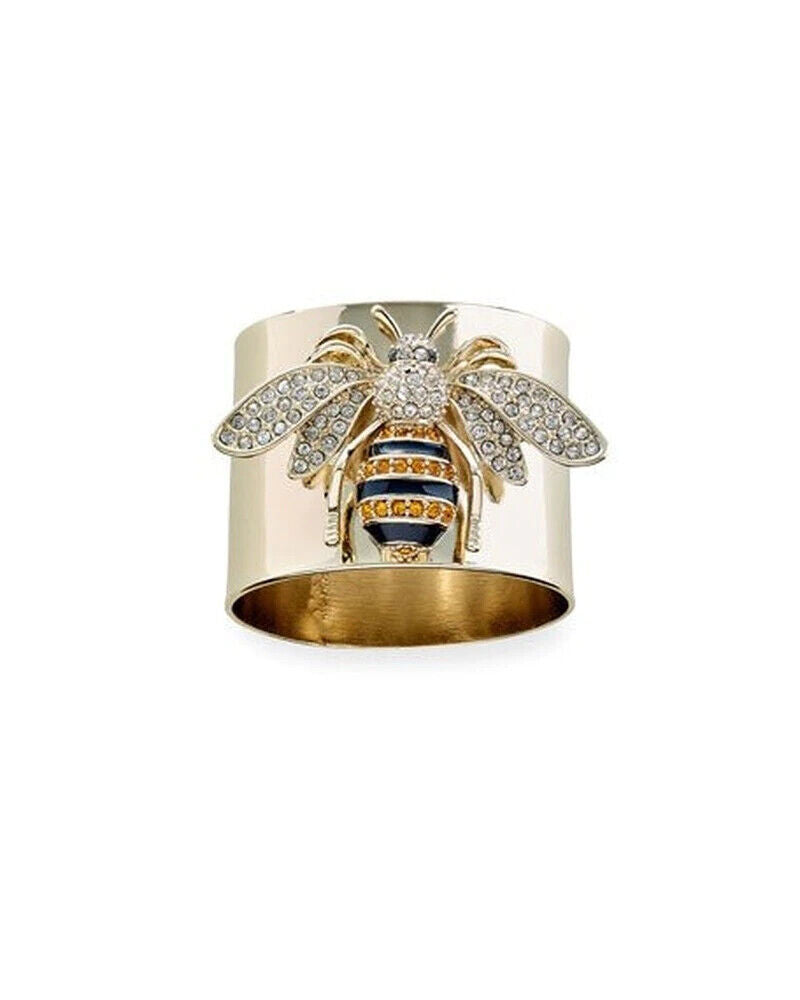 Women's Fashion Jewelry Gold Bumble Bee Cubic Zirconia Ring 390